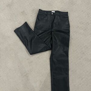 Wilfred Black Faux Leather Pants